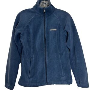 Columbia Kids Fleece Zip Up Jacket Sweater Pockets Warm Winter Fuzzy Blue XS